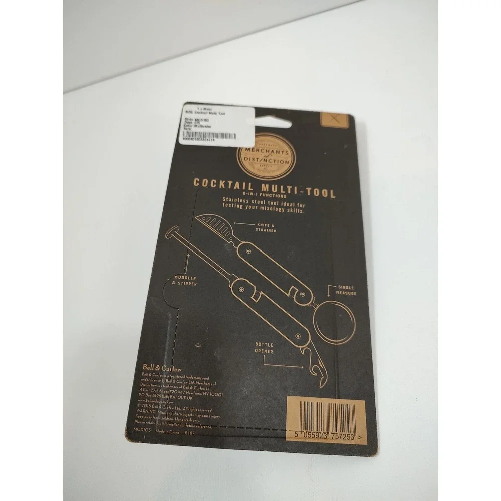 Cocktail‎ Multi-Tool - 6-IN-1 Functions - Two Piece Set - New in Orig Pkg